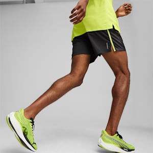 RUN FAVORITE VELOCITY Men's 5" Shorts, PUMA Black-Lime Pow, extralarge